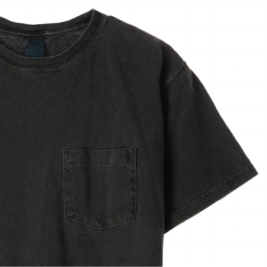굿온 5.5oz 포켓 반팔 티셔츠 - 피그먼트 블랙
