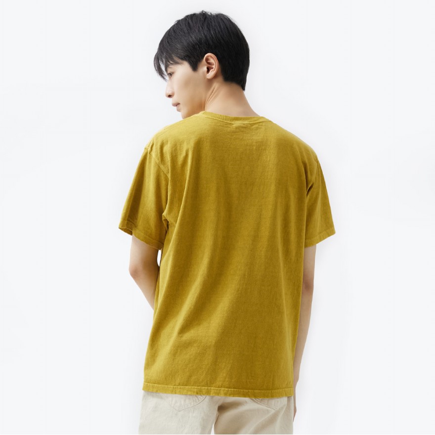 굿온 5.5oz 반팔 티셔츠 - 피그먼트 바나나