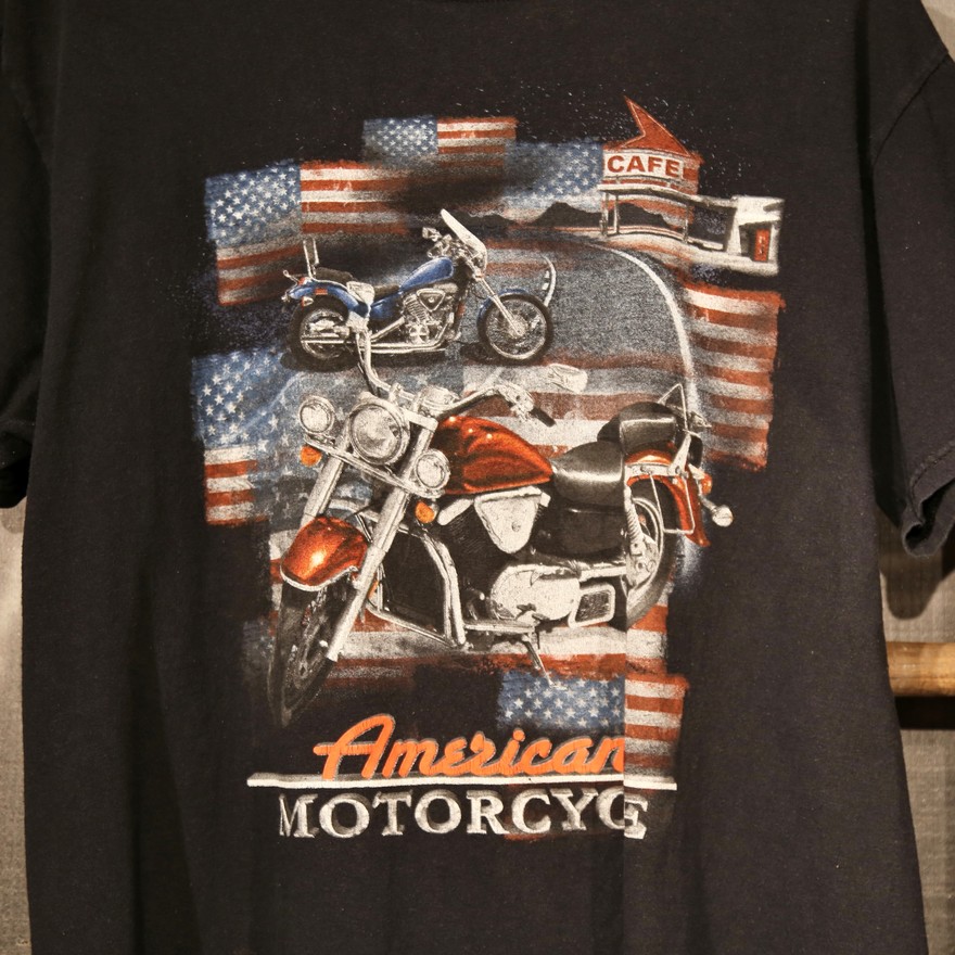 빈티지,[빈티지] 아메리칸 모터사이클 티셔츠 (100 / 2206-A-M17)