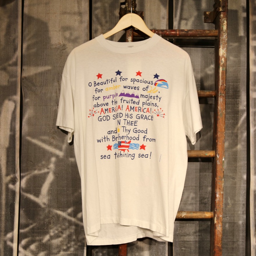 빈티지,[빈티지] 아메리카 레터링 티셔츠 (100 / 2206-A-M63)
