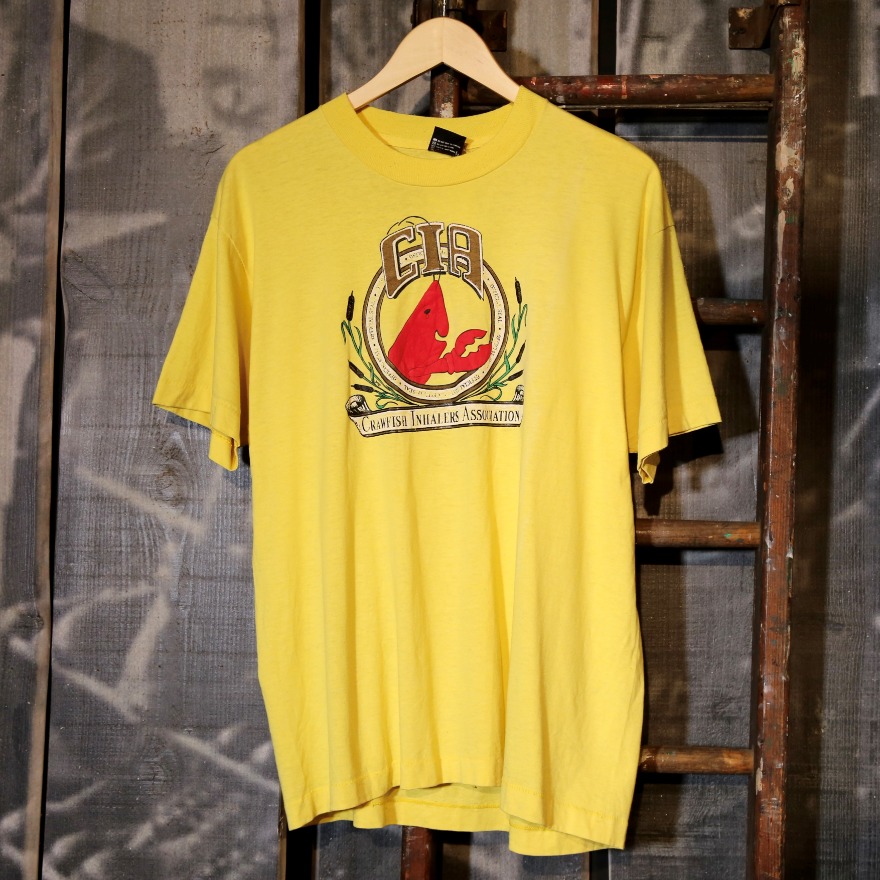 빈티지,[빈티지] 크로우 피쉬 옐로우 티셔츠 (100 / 2206-A-M40)