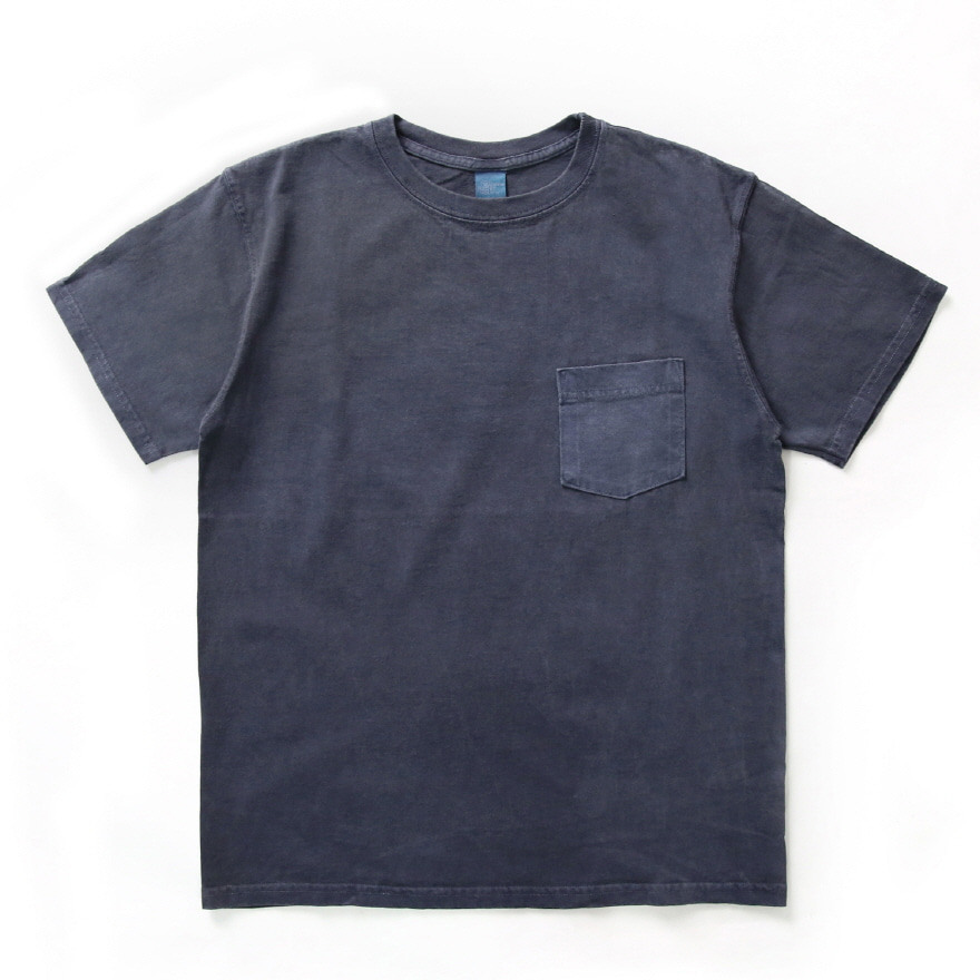굿온 5.5oz 포켓 반팔 티셔츠 - 피그먼트 네이비
